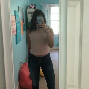 Forever 21 Mock Neck Top